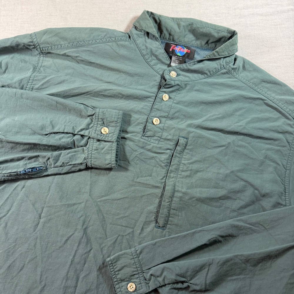 RailRiders Adventure Shirt Mens XXL Green Excellent Nylon Hiking Ventilated 2602